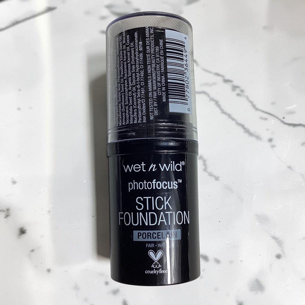 Wet n Wild Photo Focus Stick Foundation 848A Porcelain Fair Warm 0.42oz Vegan